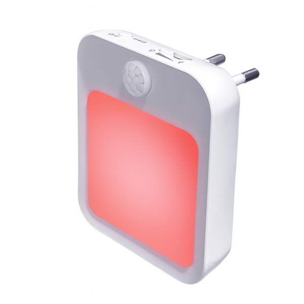 red plugin motions sensor light
