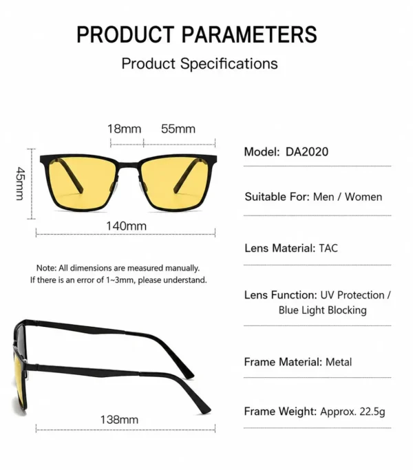 Blue Blocking Night-time Glasses – Phoenix